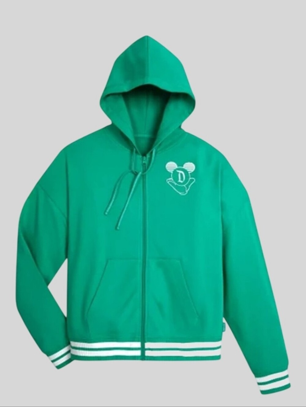 Women Disneyland Varsity Hoodie Green NWT Sz XL - Picture 2 of 12